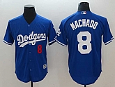 Dodgers 8 Manny Machado Royal Cool Base Stitched Baseball Jerseys,baseball caps,new era cap wholesale,wholesale hats